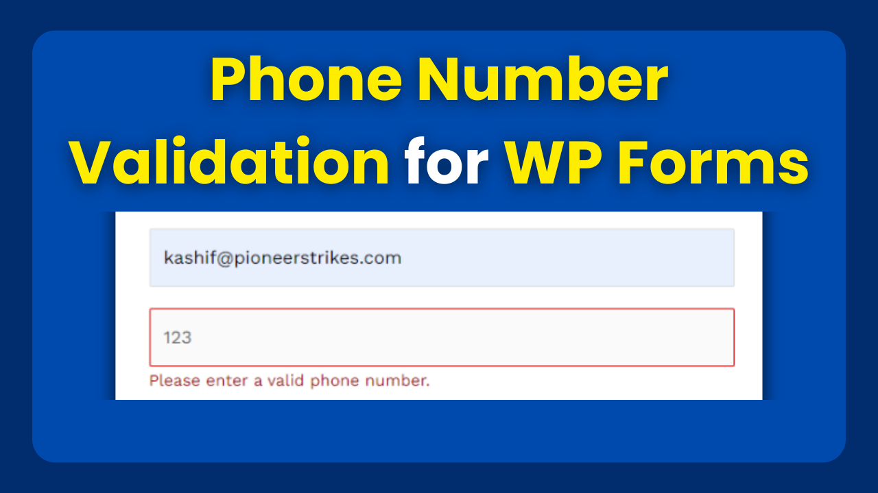 Phone Number Validation for WPForms